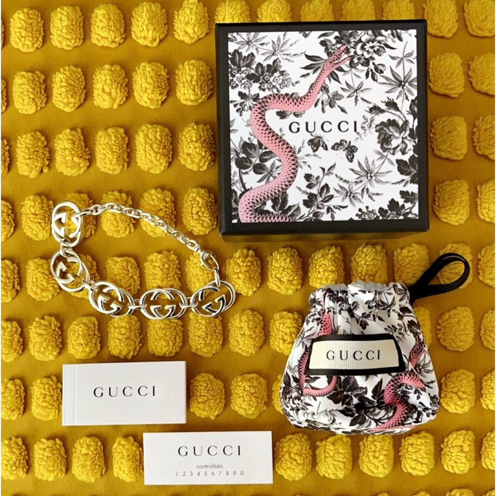 AUTHENTIC Gucci “Britt” Interlocking GG Bracelet